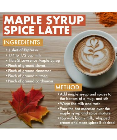 St Lawrence Gold Organic Maple Syrup 250ml - Grade A Pure Canadian Amber Maple Syrup - Buttery Caramel Taste - Gluten Free Vegan - 1 Pack - Buy Online on SooperMarket.com