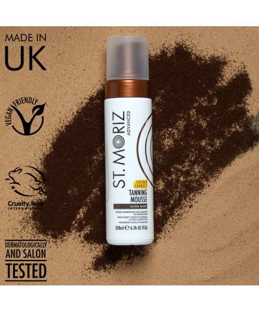 St. Moriz Ultra Dark Tanning Mousse with Hyaluronic Acid & Vitamin B5 - Fast Drying Vegan Fake Tan 200ml - Buy Online on SooperMarket.com