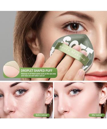 Corneria Large Makeup Sponge 2PCS - Super Soft Powder Puffs for Quick & Easy Makeup Application | Beauty Blender for Liquid Foundation & Loose Powder - Green - Buy Online on SooperMarket.com