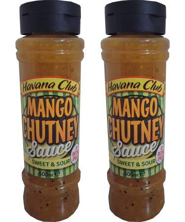 Mango Chutney Sauce x2 sweet and sour Ideal for dips dressing and spreads ideal for home use.