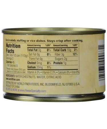 Reese Water Chestnuts Sliced 8 oz - Premium Quality Asian Cooking Ingredient - Buy Online on SooperMarket.com