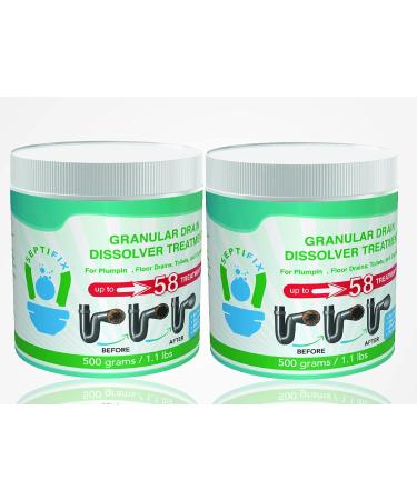 100% Natural Granular Drain Dissolver Treatment for Septic Tank Owners | Live Bacteria Powder - Clog Remover Cleaner & Opener - Buy Online on SooperMarket.com