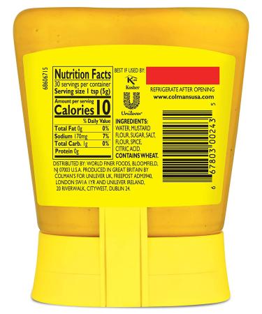 Colman's Squeezy Mustard 5.3oz: Tangy & Convenient Mustard Sauce - Buy Online on SooperMarket.com