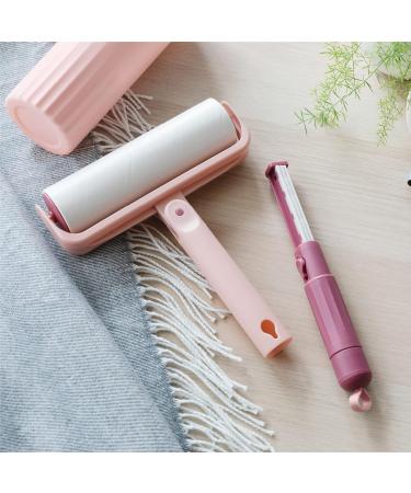 Useful CO Extendable Lint Roller for Animal Hair - 16cm to 110cm Includes 1 Roller & 4 Refill Packs (Pink) - Large Lint Roll for Sticky Leaves & Soil | International Shipping - Buy Online on SooperMarket.com