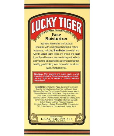 Buy Lucky Tiger Premium Facial Moisturizer 3.5 oz - Hydrating Skin Care for All Skin Types | International Shipping Available - Buy Online on SooperMarket.com