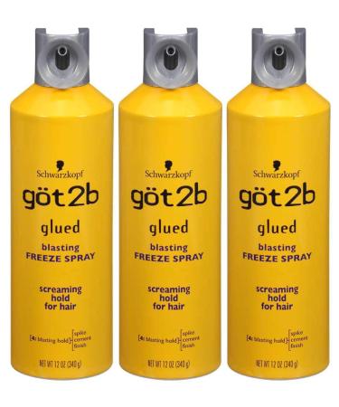 Got2b Glued Blasting Freeze Spray 12 oz (Pack of 3)