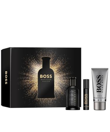 Hugo Boss Bottled Parfum Woody Ambery Men's Cologne With Notes of Leather Orris & Wood Long Lasting Fragrance 2.3 Fl Oz (Pack of 3)