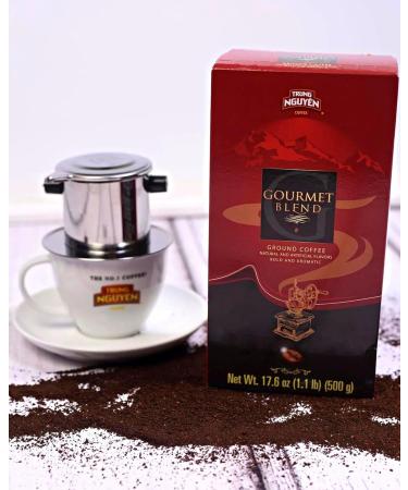 Vietnamese Coffee - Gourmet Coffee Beans Blend Trung Nguyen 2 Packs x 500 g each | Bold and Aromatic Ground Coffee from Vietnam - Buy Online on SooperMarket.com
