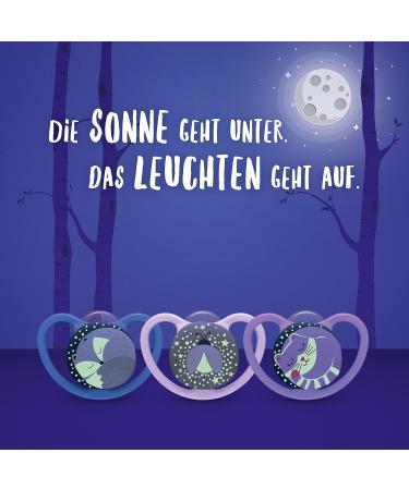 Nuk Space Day & Night Baby Casing | BPA-Free Silicone Pacifiers | 0-6 Months | Sensitive Skin | 4-Pack | Frosch & L we - International Shipping Available - Buy Online on SooperMarket.com