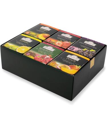 Ahmad Tea Fruit Tea Selection Pack | Fruity Black teas Fruity Green teas | Perfect fruit tea gift | 60 Teabag Sachets | 6 Flavours Fruit Tea Selection 60 Count (Pack of 1) - Buy Online on SooperMarket.com