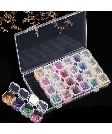 JANEMO 28 Grid Bead Storage Container - Portable Diamond Painting Accessories (Small Grid) - Buy Online on SooperMarket.com