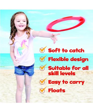 Island Genius 3 Pack Flying Rings - Soft Throwing Discs for Outdoor Fun | Ages 3+ Years - Buy Online on SooperMarket.com