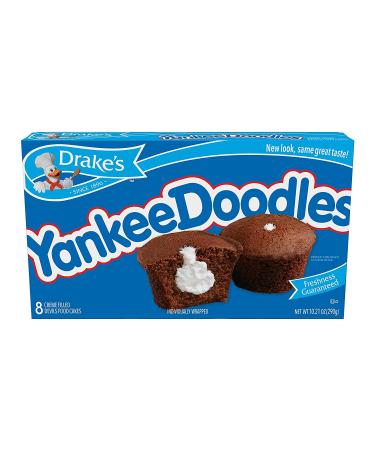 Drake's Yankee Doodles Creme-Filled Devils Food Cupcakes - 32 Individually Wrapped, Pack of 4 - Buy Online on SooperMarket.com