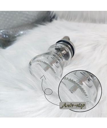 JS&Walk 60ml Clear Glass Pump Dispenser Bottles - Alcohol, Nail Polish Remover, Makeup Remover - Buy Online on SooperMarket.com