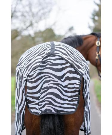 HKM Zebra Fly Rug - Cross Strap - White/Black - International Shipping Available - Buy Online on SooperMarket.com