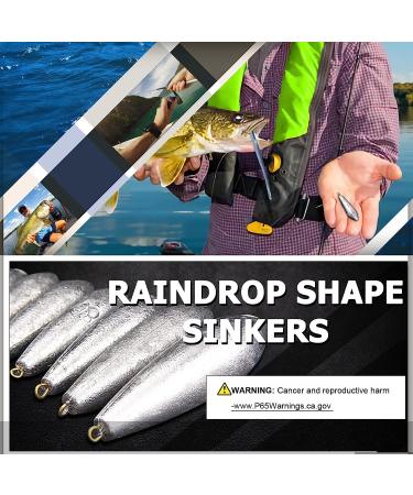 AMYSPORTS Drop Shot Fishing Weights Kit - Removable Lead Sinkers for Bass Casting - Size 1 (1oz.) - 10 pcs - Freshwater and Saltwater - Buy Online on SooperMarket.com