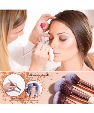 BS-MALL 18-Piece Makeup Brush Set with 5 Makeup Sponges & Holder Case - Buy Online on SooperMarket.com