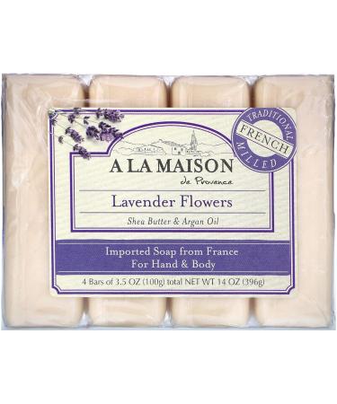 A LA MAISON de Provence Lavender Bar Soap | French Milled with Coconut & Almond | Moisturizing Hand & Body Soap | 8.8 Oz (3 Pack) - Buy Online on SooperMarket.com