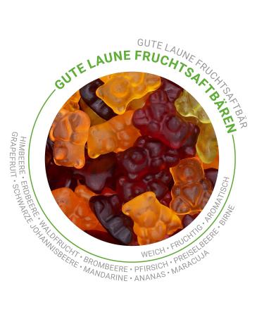 Naschlabor Good Mood Fruit Juice Bear - 20% Pure Fruit Juices | Gluten & Lactose-Free 150g Pack | No Artificial Dyes or Flavor Enhancers - Buy Online on SooperMarket.com
