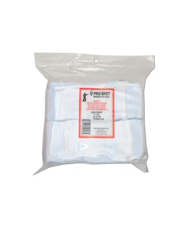Pro Shot Products .270-.38 Caliber 2-Inch RD. 500 Count Patches, White