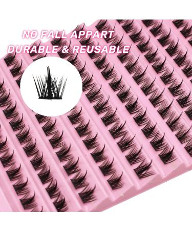 Selawasty 120 Lash Clusters | DIY Eyelash Extensions Wispy D Curl Clusters - Home Individual Lashes Extensions (S2-D-11-13MIX) - Buy Online on SooperMarket.com