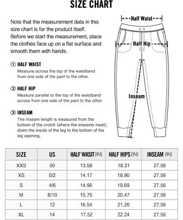 CRZ YOGA Women's Lightweight Joggers 27.5 - Outdoor Running Pants, Large Black - Buy Online on SooperMarket.com