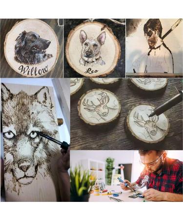 56-Piece Wood Burning Pyrography Pen Accessories Set for DIY Crafts - Buy Online on SooperMarket.com