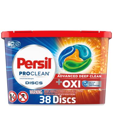 Persil Discs Laundry Detergent Pacs, Oxi, 38 Count