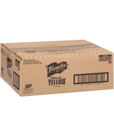 French's Classic Yellow Mustard Single Serve Packets, 500 count, 0.24 fl oz