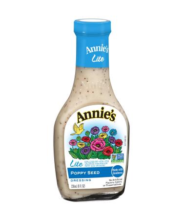 Annie's Lite Poppy Seed Salad Dressing Non-GMO, 8 fl oz