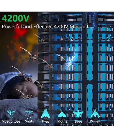 Gardenary Bug Zapper 20W | 4200V Electric Mosquito Killer for Indoor/Outdoor Use | Waterproof Fly Zapper | Electronic Mosquito Lamp for Patio, Home, and Backyard - Buy Online on SooperMarket.com