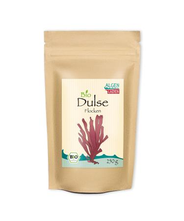 ALGENLADEN ORGANIC Dulse Flakes - 250 g | from the Atlantic | Red algae for smoothies | Raw food | Vegan Flakes 250 g (1 pack)