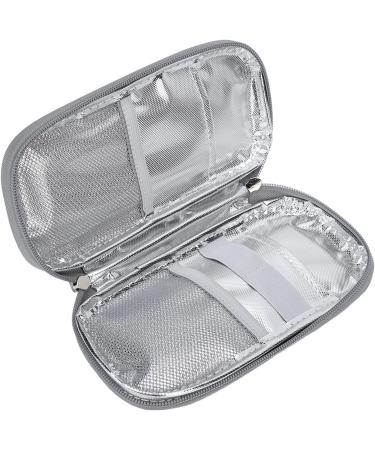 Portable Diabetic Medication Cooler Bag - Prevent Spoilage - Easy to Close - Multi Layer - Travel Friendly (Blue) - Buy Online on SooperMarket.com
