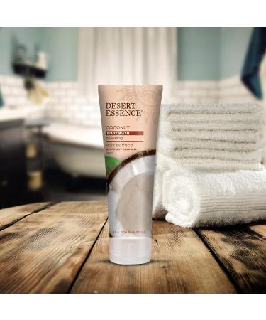 Desert Essence Coconut Body Wash 8 fl. oz. (Pack of 2) - Vegan & Cruelty-Free Hydrating Formula with Coconut & Jojoba Oil - Buy Online on SooperMarket.com