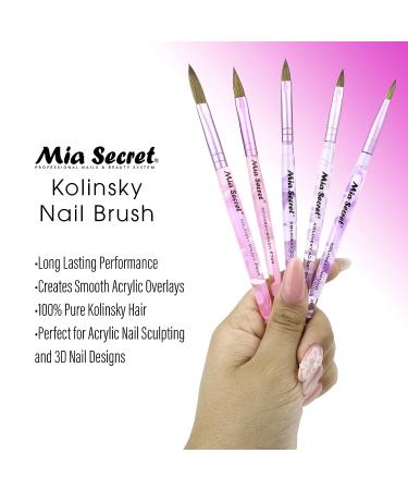 Mia Secret Kolinsky Nail Brush 10 - Professional Quality Nail Art Brush - Buy Online on SooperMarket.com