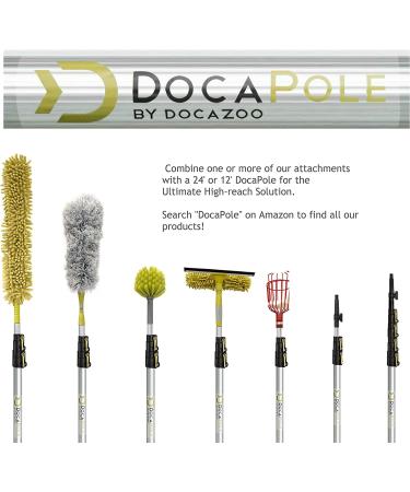 DocaPole 20-Foot Dusting Kit with 5-12 Ft Extension Pole - 4 Piece Set for High-Reach Cleaning - Includes 3 Duster Attachments for Cobwebs, Ceiling Fans, and More - Buy Online on SooperMarket.com