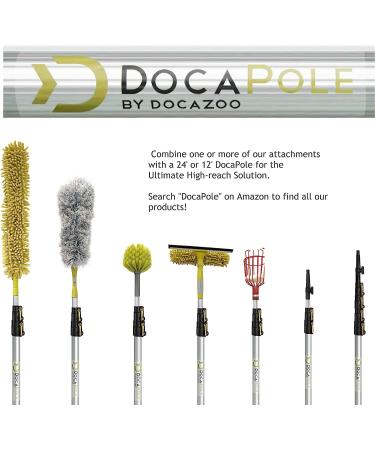 DocaPole Window Squeegee and Scrubber Combo Attachment with 3 Blades - Fits Any DocaPole - Single Pivot - Buy Online on SooperMarket.com