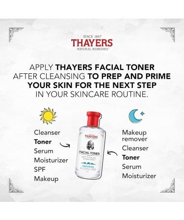 THAYERS Alcohol-Free Witch Hazel Unscented Face Toner Skin Care with Aloe Vera Natural Gentle Facial Toner for All Skin Types Duo Pack (2 x 355mL) - Buy Online on SooperMarket.com