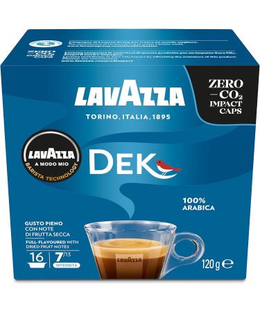 Lavazza A Modo Mio Dek Cremoso 16 Decaffeinated Coffee Capsules (6) Dek Cremoso 16 Count (Pack of 6) - Buy Online on SooperMarket.com