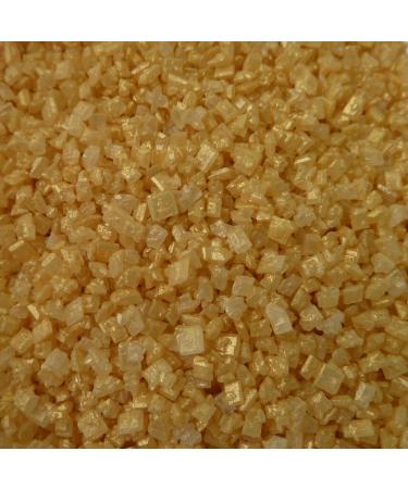 A Pinch Of... Glimmer Sugar Gold - Mini Pouch - 30g. This beautiful glimmer sugar is versatile and ideal for all of your cakes & bakes. Just enough for a single bake. (Glimmer Sugar Gold)