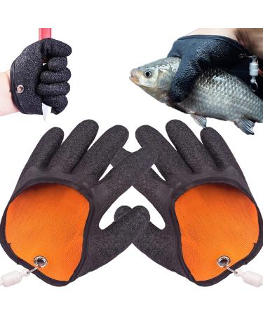 Fisherman Professional Catch Fish Gloves - Puncture Proof Anti-Slip Fishing Glove (Black) - Buy Online on SooperMarket.com