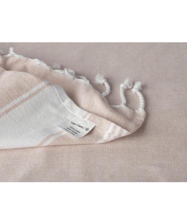 2-Piece Set: 100% Cotton Beach Towel with Beach Bag - Oversized 39x71 Towels for Adults - Quick Dry Sand Towels - Travel Beach Towel - Beige - Buy Online on SooperMarket.com