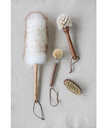 Creative Co-Op Tampico & Wood Dark Brown Brush - Eco-Friendly Home Decor - Buy Online on SooperMarket.com