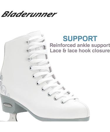 Rollerblade Allure Girls Figure Skate Bladerunner Ice | White Junior Size 12J - Buy Online on SooperMarket.com