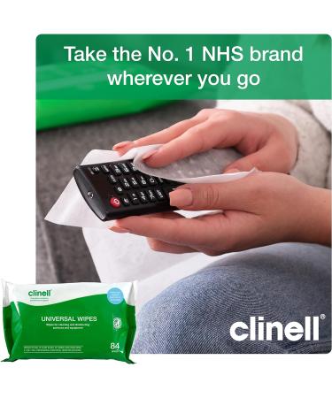 Clinell BCW84 Universal Cleaning and Disinfectant Wipes - 84 Wipes - Kills 99.99% of Germs - Multi Purpose - Pack of 1 - Buy Online on SooperMarket.com