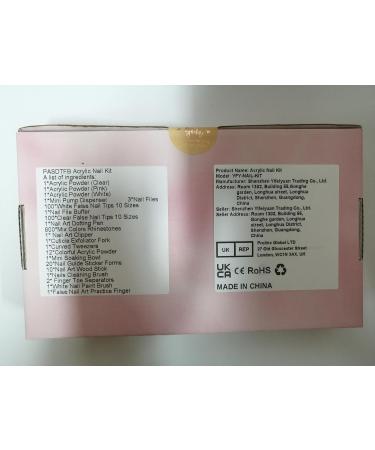 Professional Acrylic Nail Kit - 12 Glitter Colors, Liquid, Brush & Tools - DIY Manicure Set for Beginners and Salons - Buy Online on SooperMarket.com