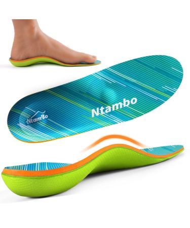 Plantar Fasciitis Insoles Insoles for Plantar Fasciitis Orthotic Insoles Flat Feet Insoles Arch Support Insoles for Men Women Heel Pain Relief Foot Pain Green 4-5 (9.45")