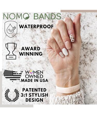 NOMO Anti Nausea Wristband - Peppermint Aromatherapy Acupressure Relief | Motion Sickness Band for Kids & Adults | Small Size (3.5-6.2) | Nude (Pack of 2) - Buy Online on SooperMarket.com