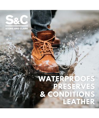 Stone and Clark Mink Oil for Leather Boots 3.5 oz. with Shoe Polish Applicator - Leather Conditioner & Protector for Boots, Belts, and More - Buy Online on SooperMarket.com