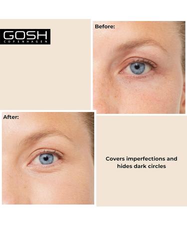 GOSH High Coverage Concealer 001 Porcelain - Vegan Dark Circle & Redness Cover - IFLUST Make-Up (1 Piece) - Buy Online on SooperMarket.com